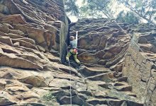 Wspinaczka na skałce na Kobylej