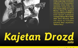 Plakat promujący koncert Kajetana Drozda