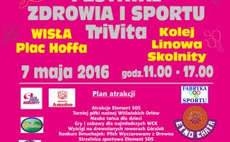 Plakat dotyczący Festiwalu Zdrowia i Sportu TriVita