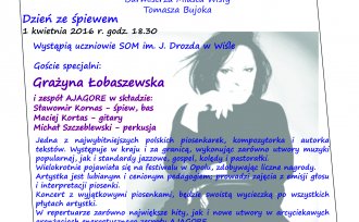 Plakat dotyczący Jubileuszu 50-lecia Spłecznego Ogniska Muzycznego im. Jerzego Drozda w Wiśle