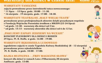 Plakat promujący warsztaty