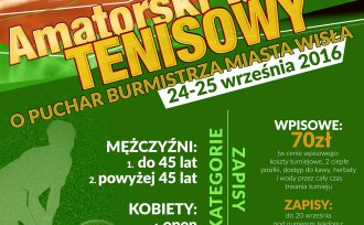 Plakat turnieju tenisowego