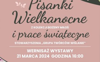 Plakat wersnisażu wystawy świątecznej