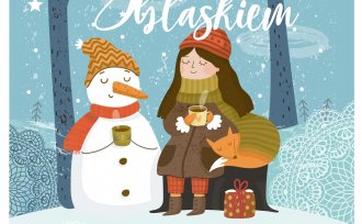 Otulmy zimę blaskiem - plakat