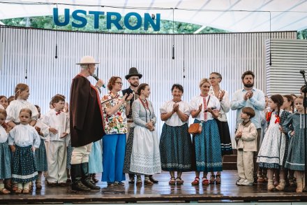 Zespół Mała Wisła podczas przeglądu