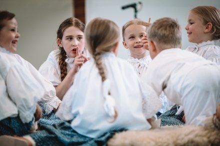 Zespół Mała Wisła podczas przeglądu