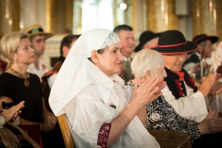 Małgorzata Kiereś w oczekiwaniu na rozdanie nagród; fot. Marta Ankiersztejn © IMiT