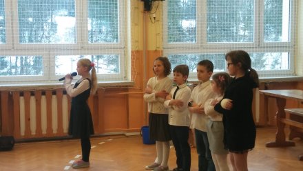 Fragment występu z okazji Dnia Babci i Dziadka
