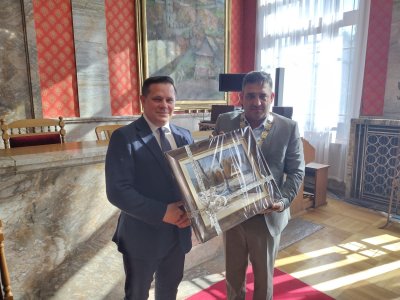 Podpisanie umowy o współpracy między Wisłą a Rużomberkiem