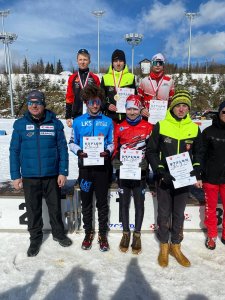 Tomasz Cieślar na I stopniu podium