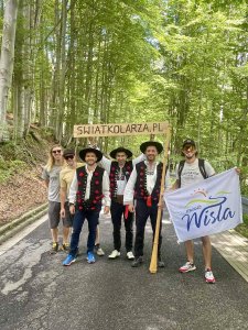 Wiślanie na trasie wyścigu