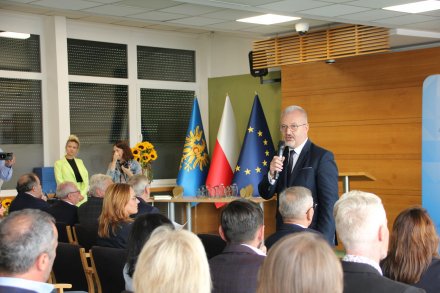 Gala Sportu Powiatu Cieszyńskiego - starosta cieszyński Mieczysław Szczurek/fot. Powiat Cieszyński