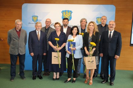 Gala Sportu Powiatu Cieszyńskiego - nagrodzone szkoły średnie/fot. Powiat Cieszyński