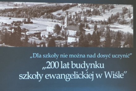 wernisaż wystawy "200 lat budynku szkoły ewangelickiej w Wiśle