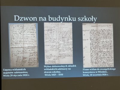 wernisaż wystawy "200 lat budynku szkoły ewangelickiej w Wiśle