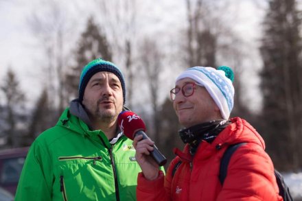 Kamil Nosel w rozmowie z Januszem Tyszkowskim; fot. Marta Wołosz