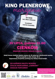 plakat kino plenerowe Cieńków