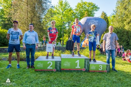 Zawodnicy na podium