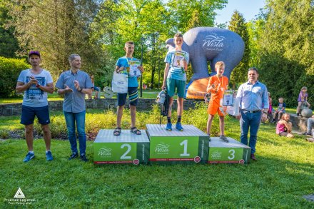 Zawodnicy na podium