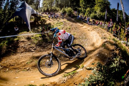 Jedne z zakrętów na trasie zawodów