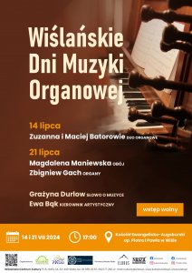 Plakat Wiślańskie Dni muzyki Organowej
