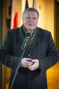 Otwarcie Habsburskiej Osady Gospodarczej - dyrektor biura Euroregionu Śląsk Cieszyński Bogdan Kasperek