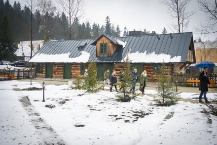 Otwarcie Habsburskiej Osady Gospodarczej - jeden z budynków z zewnątrz