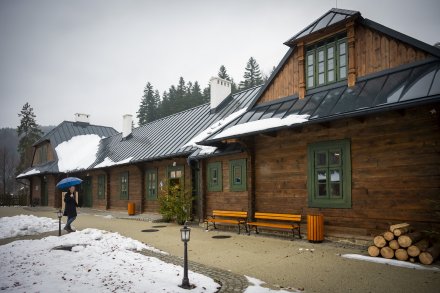 Otwarcie Habsburskiej Osady Gospodarczej - jeden z budynków z zewnątrz