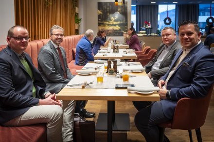 Otwarcie Habsburskiej Osady Gospodarczej - spotkanie w restauracji Vislow