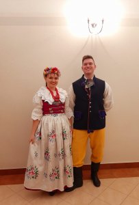 Tancerze Zespołu Pieśni i Tańca Siesianie z UE w Katowicach