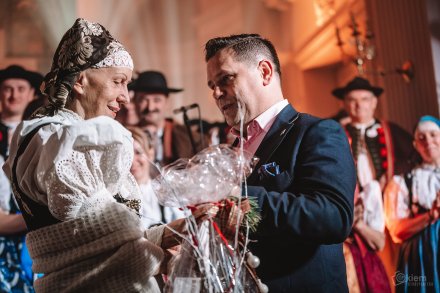 Koncert kolęd "A tradycja trwa" - podziękowanie zespołowi "Wisła Plus"