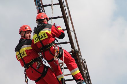Pokazy strażackie na Pl. B. Hoffa