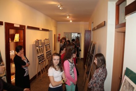 Wernisaż "Wystawy prac graficznych uczniów wiślańskiego Gimnazjum"