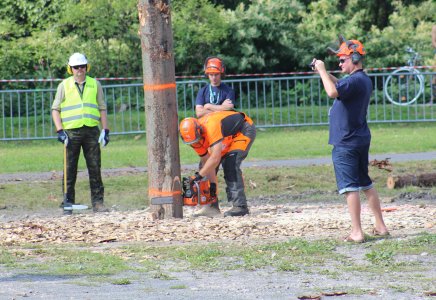 Zawodnik podczas wykonywania jednej z konkurencji