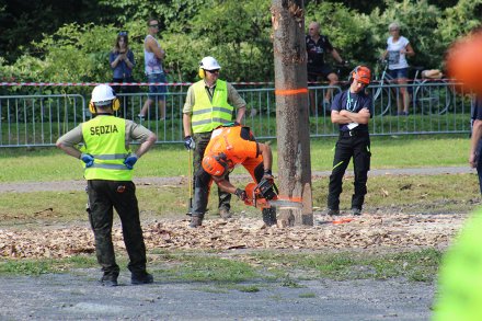 Zawodnik podczas wykonywania jednej z konkurencji