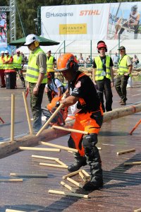 Zawodnik podczas wykonywania jednej z konkurencji