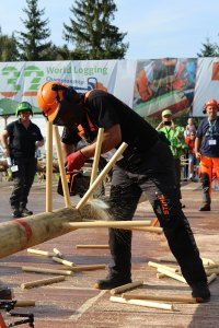 Zawodnik podczas wykonywania jednej z konkurencji