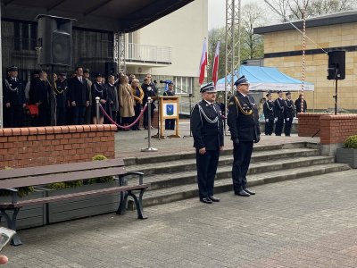 Druh dr Rafał Glajcar Wiceprezes Zarządu Wojewódzkiego ZOSP RP w Katowicach, Zastępca Komendanta Wojewódzkiego PSP w Katowicach st. bryg. Rafał Świerczek
