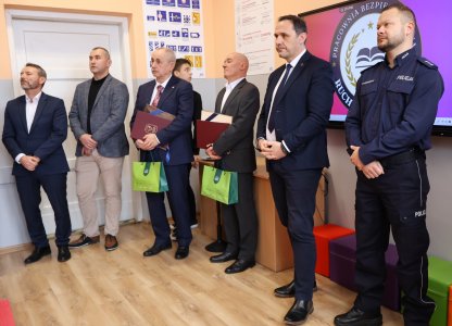 Uroczystość otwarcia Sali Bezpieczeństwa Ruchu Drogowego