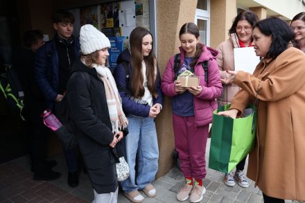 Powitanie uczniów w Wiśle Czarnem