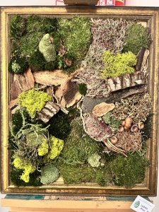 Prace plastyczne na wystawie świątecznej