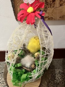 Prace plastyczne na wystawie świątecznej