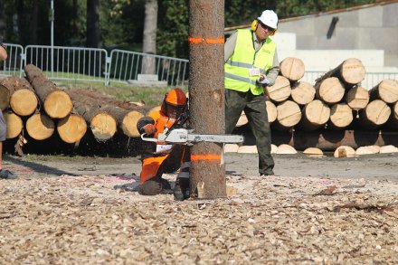 Zawodnik podczas wykonywania jednej z konkurencji