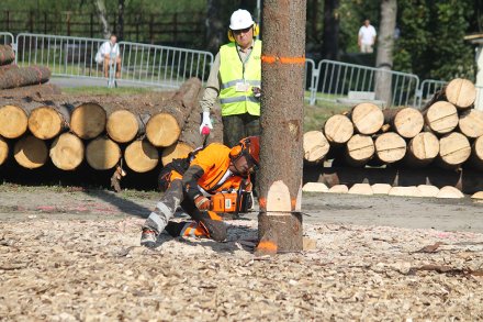 Zawodnik podczas wykonywania jednej z konkurencji