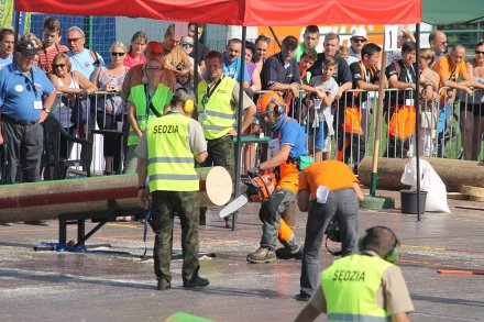 Zawodnik podczas wykonywania jednej z konkurencji