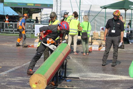 Zawodnik podczas wykonywania jednej z konkurencji