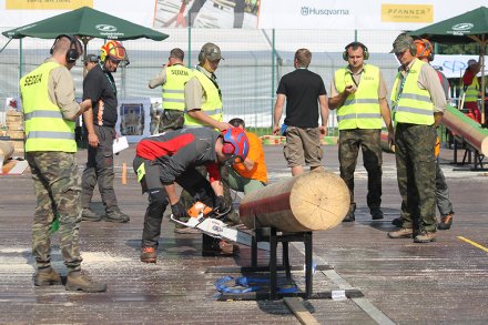 Zawodnik podczas wykonywania jednej z konkurencji