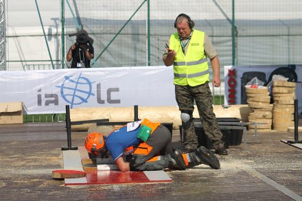 Zawodnik podczas wykonywania jednej z konkurencji