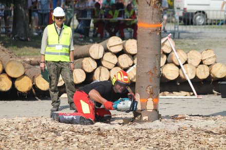 Zawodnik podczas wykonywania jednej z konkurencji