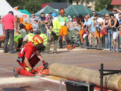 Zawodnik podczas wykonywania jednej z konkurencji